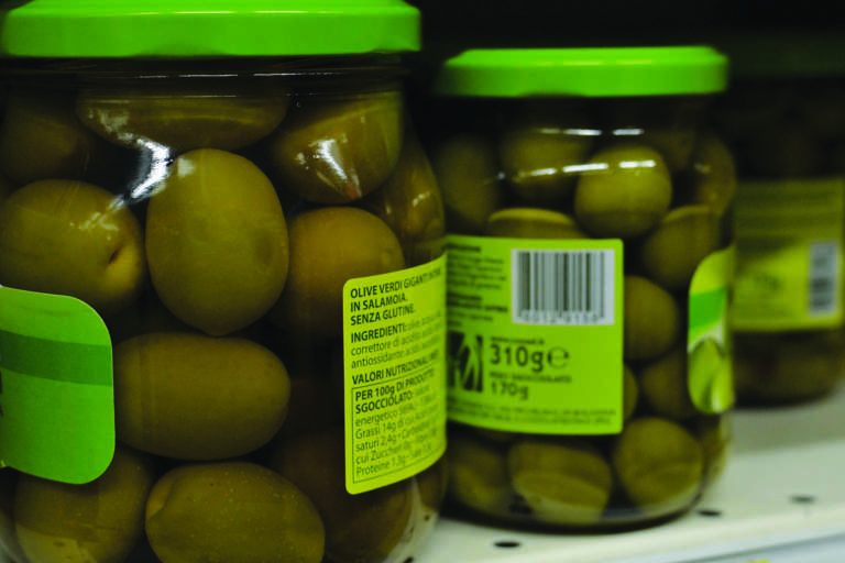 etichettaetichetta olive da tavola