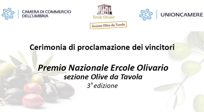 Ercole Olivario, sezione Olive da tavola 2023, proclamazione dei vincitori